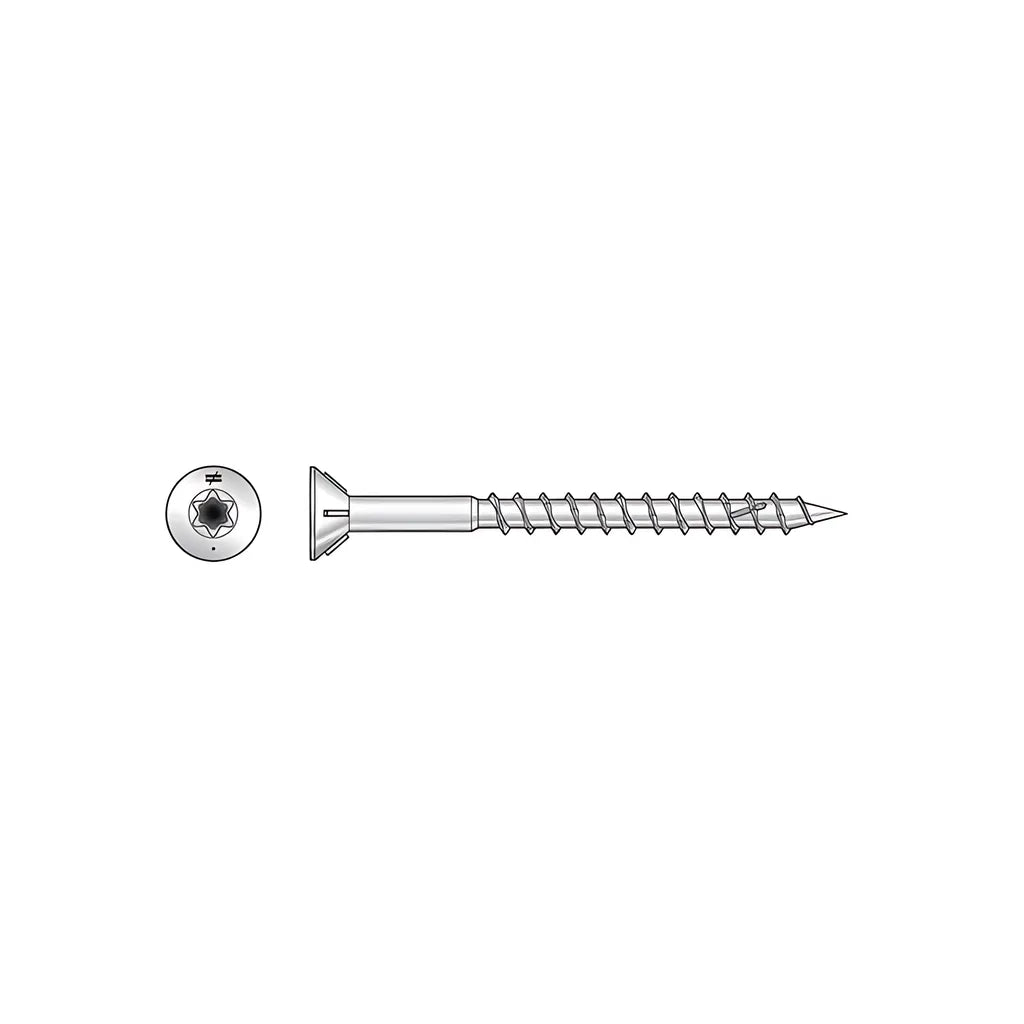 Deck-Drive Dwp Wood Ss Screw - #10 X 1-1/2 In. T-25, Flat Head, Type 305 (1 Lb.) (Pack Of 10)-S10150WP1-SP8958-9536