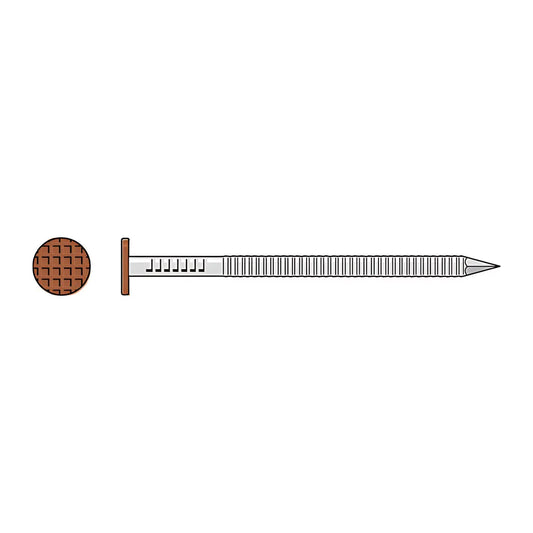 Painted Siding Nail - 3-1/2 In. X .120 In. Type 304 Stainless Steel, Sienna (5 Lb.)-S16SNDS5-SP8788-9360