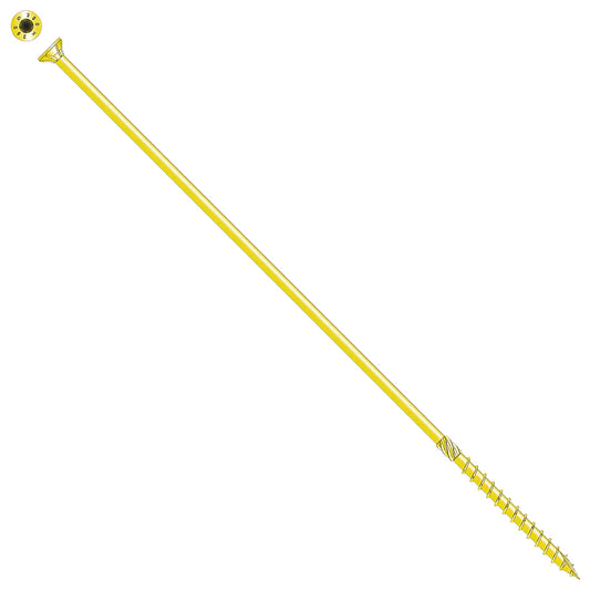 Strong-Drive® Sdcp Timber-Cp Screw - 0.315 In. X 11-3/4 In. T40, Yellow Zinc (50-Qty)-SDCP221134-R50-SP79-167