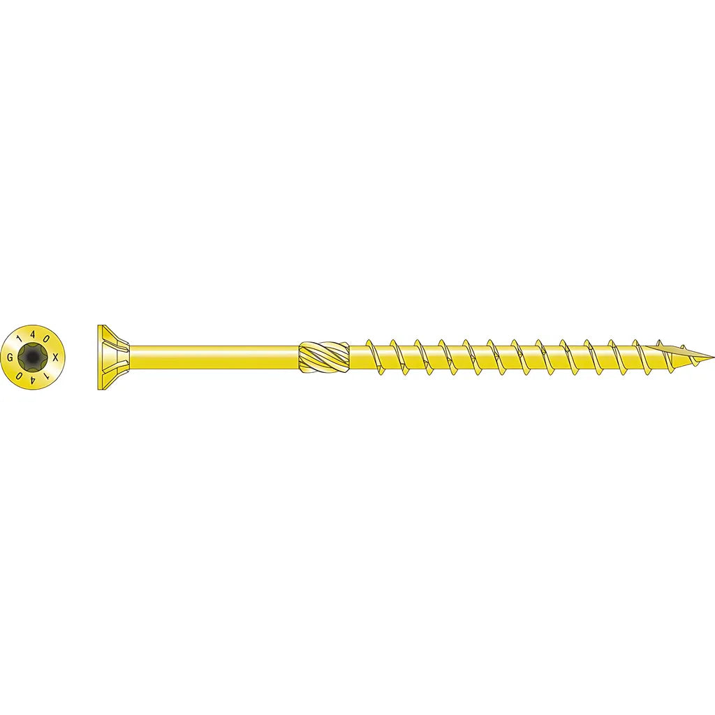 Strong-Drive® Sdcp Timber-Cp Screw - 0.315 In. X 5-1/2 In. T40, Yellow Zinc (50-Qty)-SDCP22512-R50-SP7846-8365