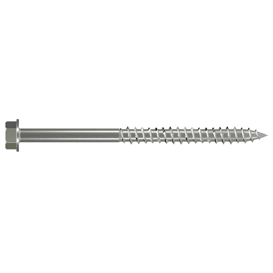 Strong-DriveĀ® Sdwh Timber-Hex Ss Screw - 0.276 In. X 5 In. 1/2 Hex, Type 316 (10-Qty)-SDWH27500SS-R10-SP10-89