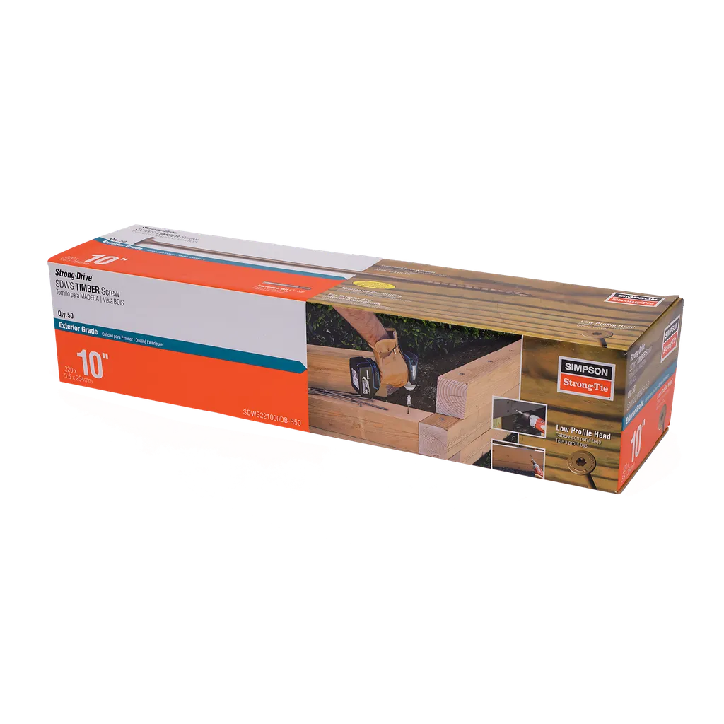 Strong-Drive® Sdws Timber Screw (Exterior Grade) - 0.220 In. X 10 In. T40 (50-Qty)-SDWS221000DB-R50-SP193-296