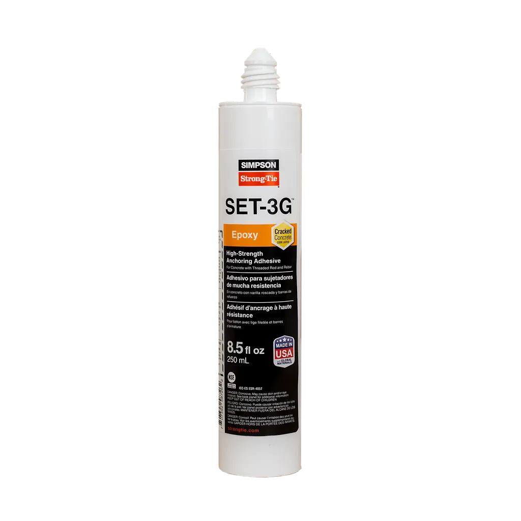 Set-3G 8.5-Oz. High-Strength Epoxy Adhesive W/ 1 Nozzle And Extension (Pack Of 12)-SET3G10-SP7387-7887