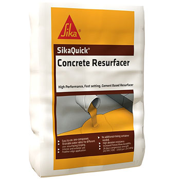 SikaQuick Concrete Resurfacer - polymer-modified, 1-component, resurfacing compound