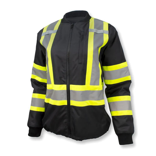 Radians SJ910B-1ZGW WomenÂ’s Class 1 Hi-Vis Bomber Jacket