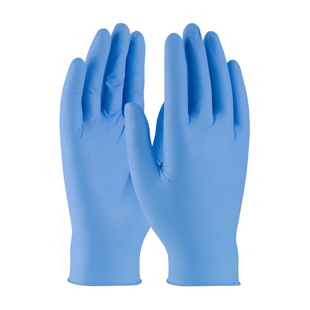 Qrp Sqbf09L Disposable Nitrile Glove, Powder Free With Textured Grip - 3 Mil SQBF09L-24602