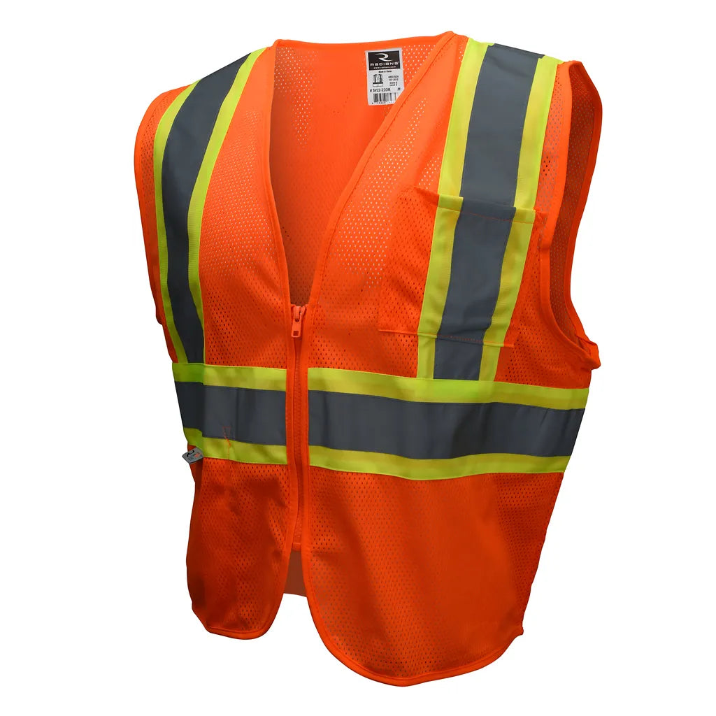 Radians SV22-2 Economy Type R Class 2 Safety Vest with Two-Tone Trim