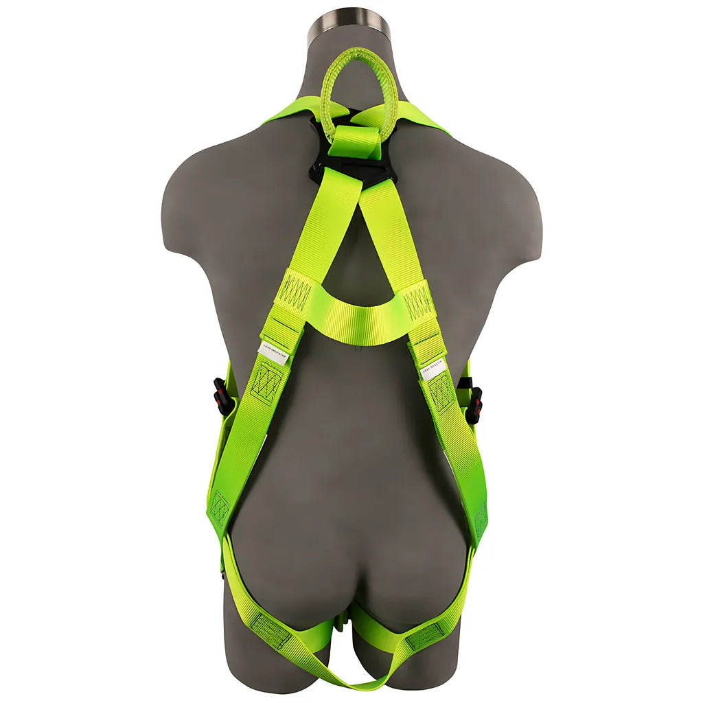 Arc Flash Full Body Harness: Soft Loop, 1D, De Mb Torso, De Qc Chest/Legs SW77225-UT2QCSL-SM-6369