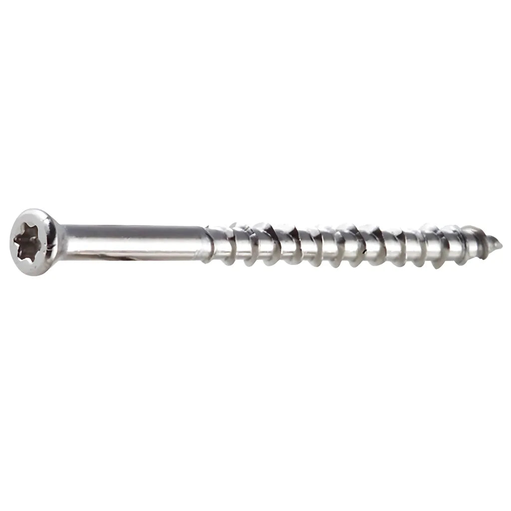 Deck-Drive Dwp Wood Ss Screw - #7 X 3 In. T-15, Trim Head, Type 316 (1750-Qty)-T07300WPB-SP33-117