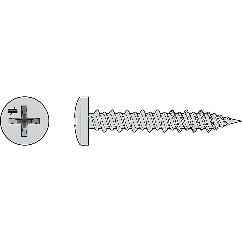 Marine Screw, Pan Head - #8 X 1-1/2 In. #2 Phillips Drive, Type 316 (25-Qty) (Pack Of 20)-T08150P25-SP8613-9177
