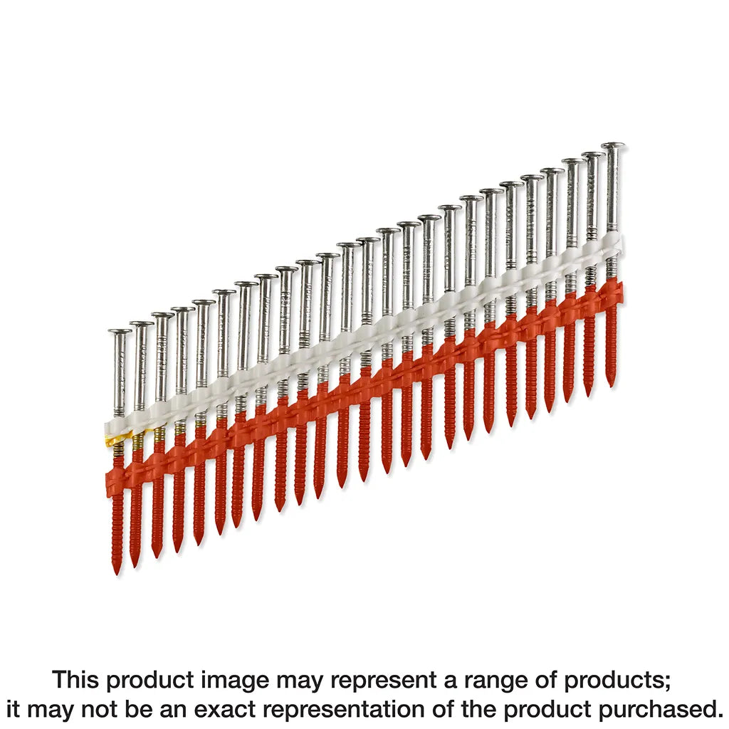 20°22° Plastic Strip, Full Round Head, Ring-Shank Nail - 3-1/2 In. X .131 In. Type 316 (1000-Qty)-T10A350CNJ-SP421-540