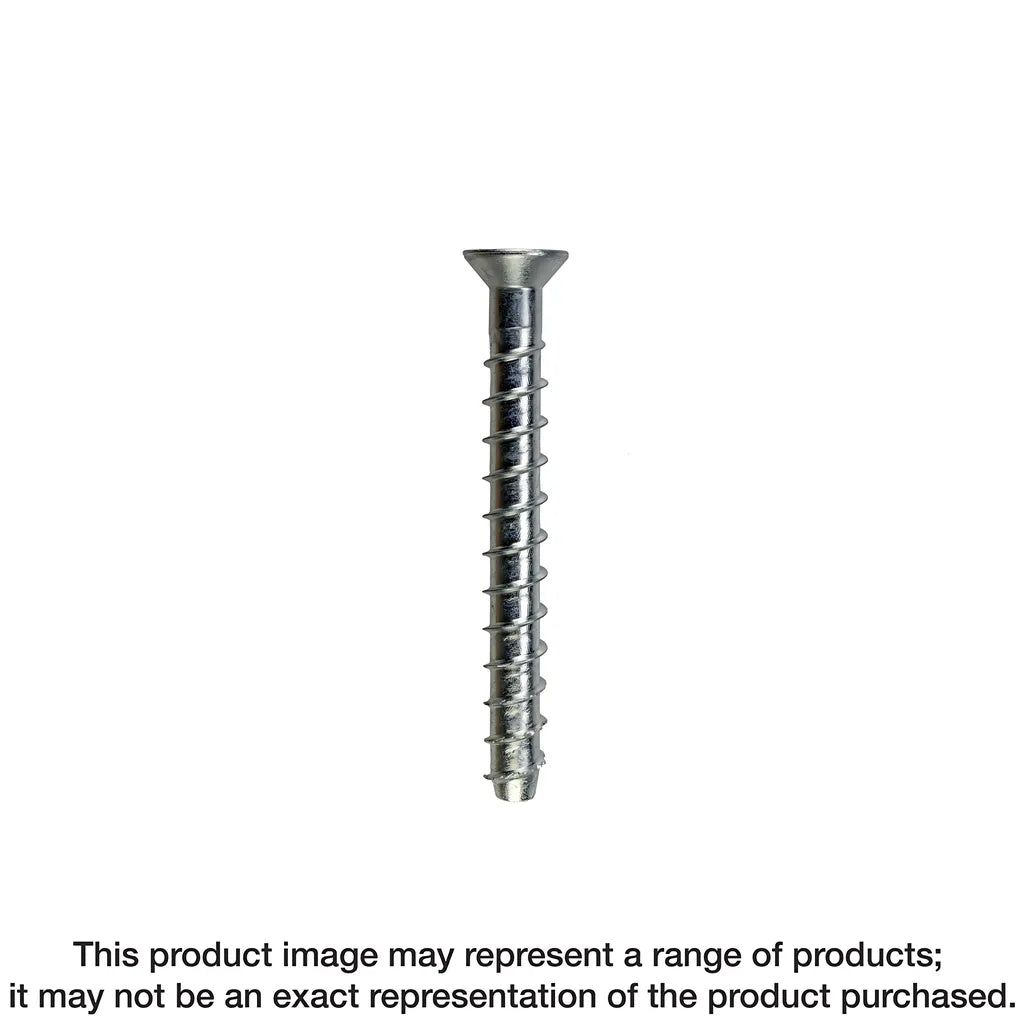 Titen Hd® 3/8 In. X 4 In. Zinc-Plated Countersunk Head Heavy-Duty Screw Anchor (50-Qty)-THD37400CS-SP5826-6245