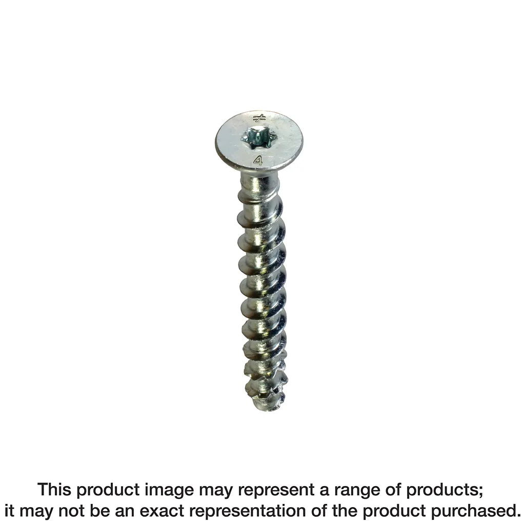 Titen Hd® 1/4 In. X 1-7/8 In. Zinc-Plated Countersunk Head Heavy-Duty Screw Anchor (100-Qty) (Pack Of 5)-THDB25178CS-SP8555-9116