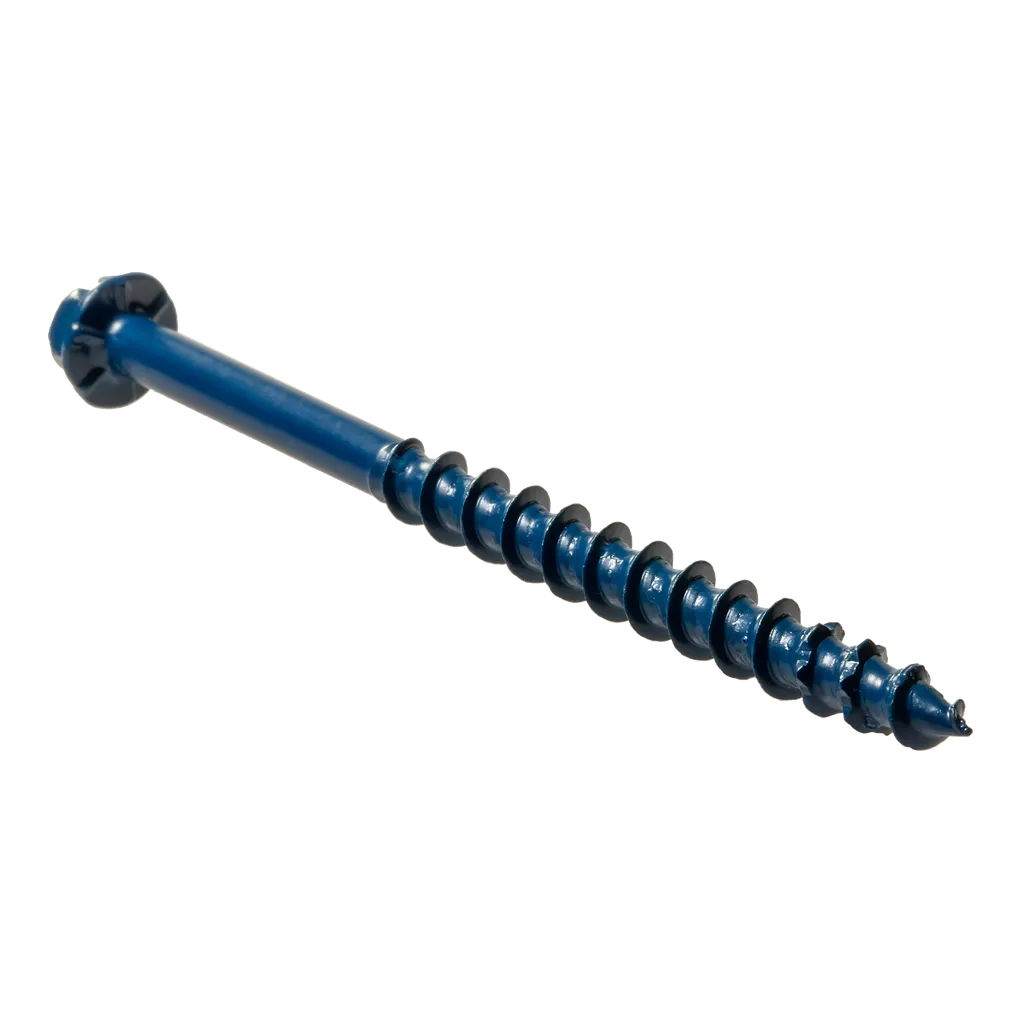 Titen Turbo - 3/16 In. X 2-3/4 In. Hex-Head Concrete And Masonry Screw, Blue (100-Qty) (Pack Of 5)-TNT18234H-SP9222-9816