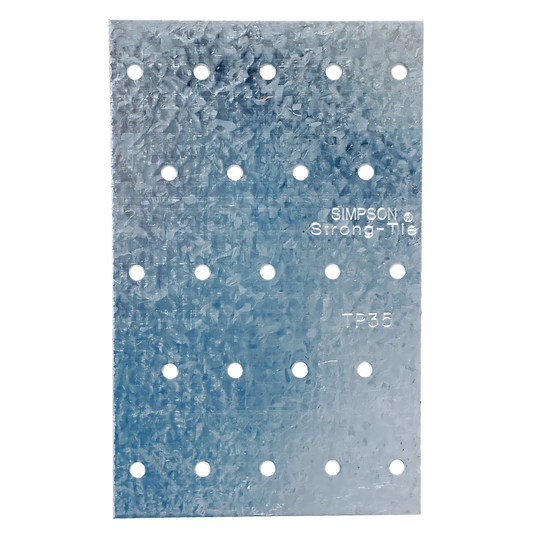 Tp 3-1/8 In. X 5 In. 20-Gauge Galvanized Tie Plate-TP35-SP8518-9077