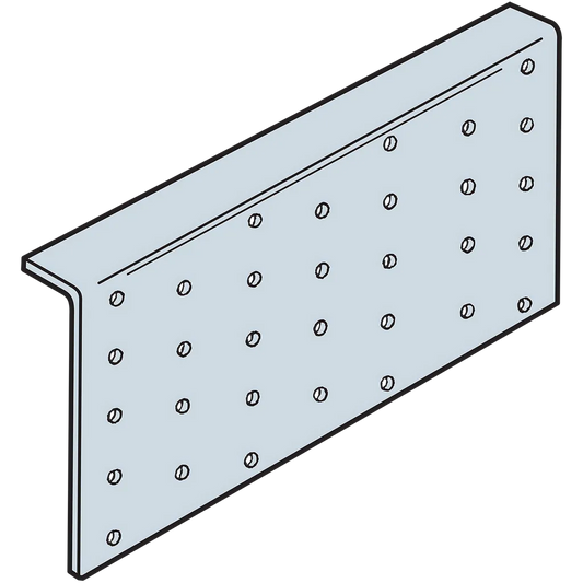 Tpa 3-1/2 In. X 7 In. 20-Gauge Galvanized Tie Plate-TPA37-SP199-302