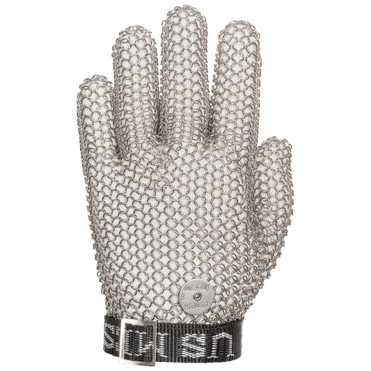 WPP USM-1190-XS Large Ring Stainless Steel Mesh Glove with Adjustable Strap - Wrist Length