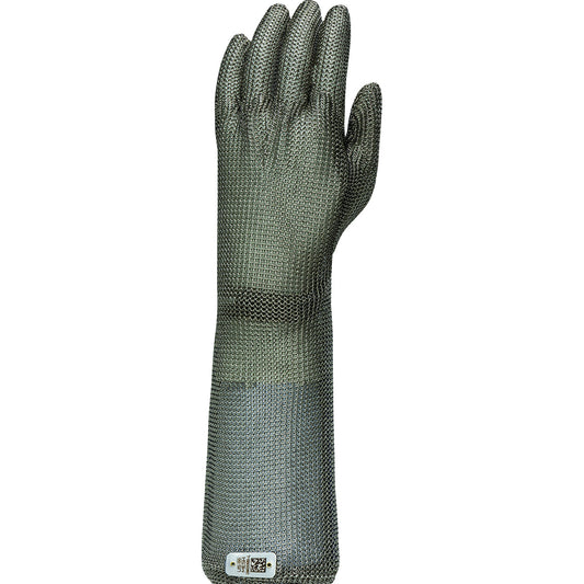 US Mesh USM-1567-L Stainless Steel Mesh Glove with Coil Spring Closure - Forearm Length
