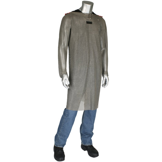 WPP USM-4301TI-S Titanium Wire Ring Mesh Full Body Tunic with Sleeves