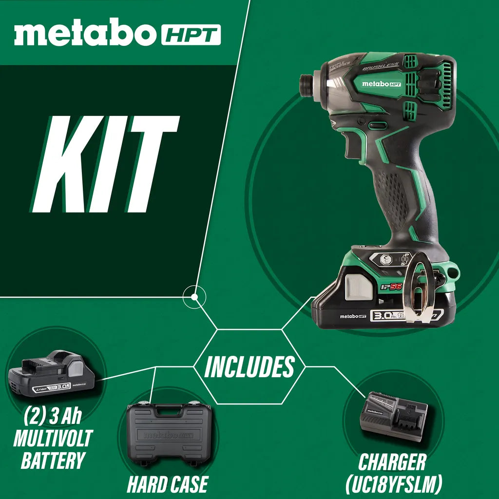 18V Brushless Li-Ion Triple Hammer Impact Driver-WH18DBDL2M-1243