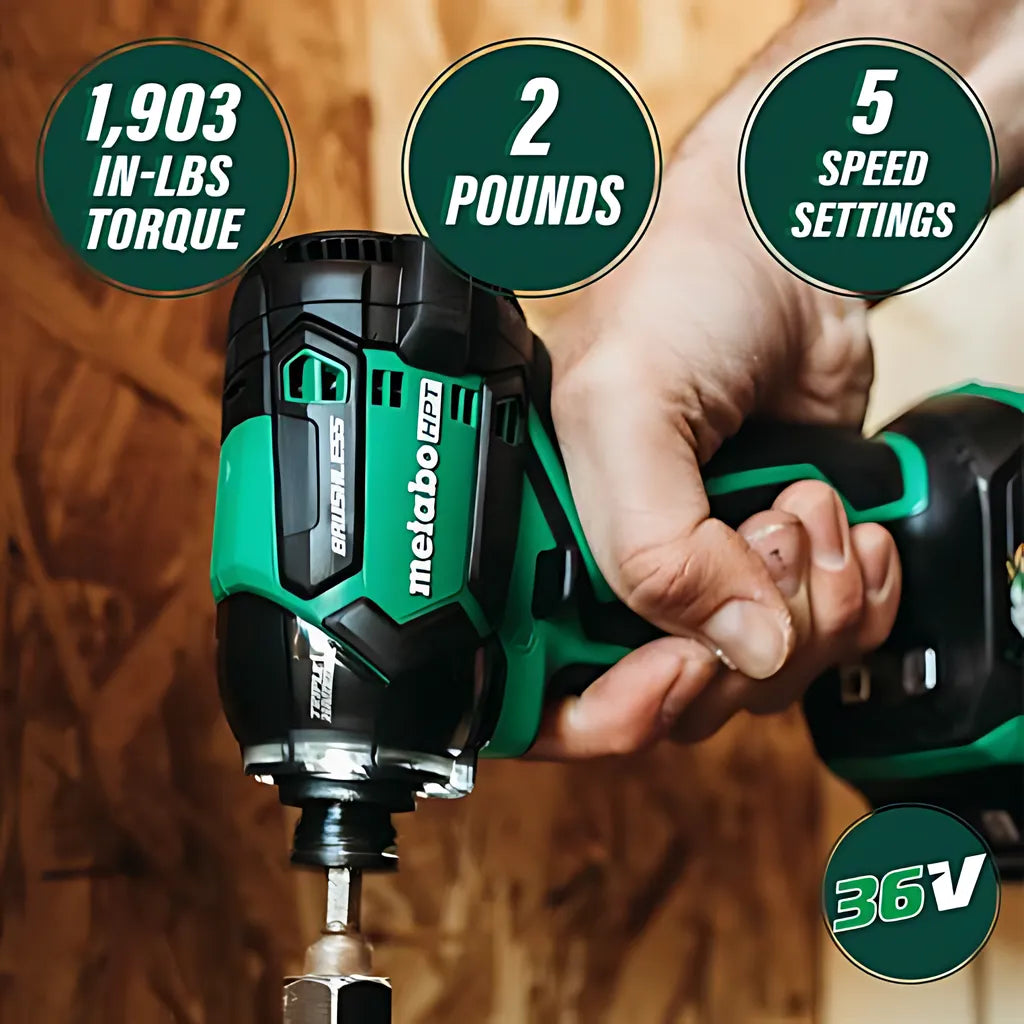 36V Multivolt Cordless Triple Hammer Bolt Impact Driver-WH36DCM-241
