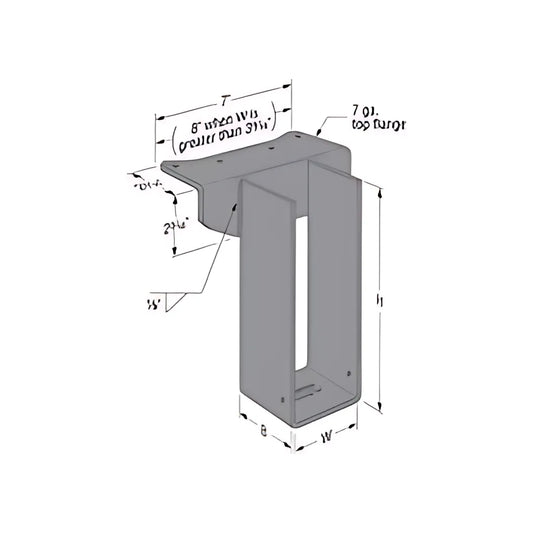 Wp Welded Top-Flange Joist Hanger For 6X6-WP66-SP180-283