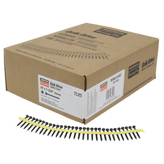 Wshl Subfloor Screw (Collated) - #7 X 1-3/4 In. #2 Square Drive, Gray Phosphate (2000-Qty)-WSHL134S7-SP8443-8996