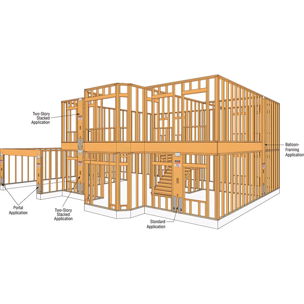 Strong-Wall® High-Strength Wood Shearwall Portal Kit-WSWH-PK-SP6017-6443
