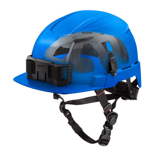 BOLT™ Blue Front Brim Safety Helmet with IMPACT ARMOR™ Liner (USA) - Type 2, Class E