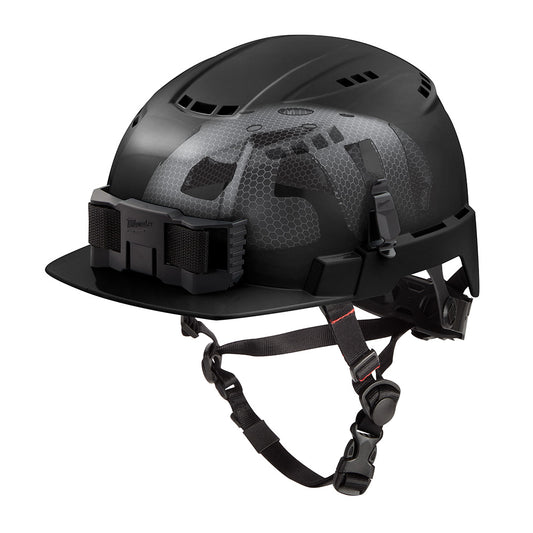 BOLT™ Black Front Brim Vented Safety Helmet with IMPACT ARMOR™ Liner (USA) - Type 2, Class C