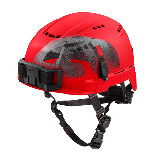 BOLT™ Red Vented Safety Helmet with IMPACT ARMOR™ Liner (USA) - Type 2, Class C