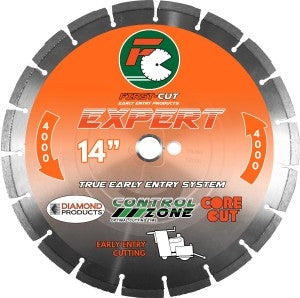 14" X .250 X 1" Expert First-Cut Early Entry Blade With Triangle Knockout & Skid Plate Expert 4000 Bond