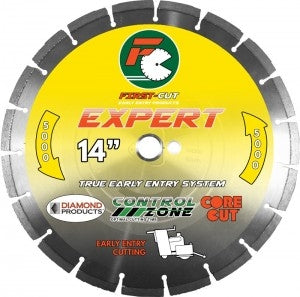 14" X .125 X 1" Expert First-Cut Early Entry Blade With Triangle Knockout & Skid Plate Expert 5000 Bond