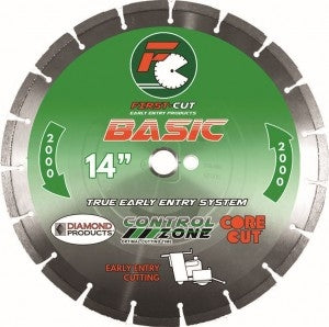 10" X .110 X 1" Basic First-Cut Early Entry Blade With Triangle Knockout & Skid Plate Basic 2000 Bond