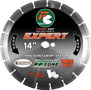 14" X .250 X 1" Expert First-Cut Early Entry Blade With Triangle Knockout & Skid Plate Expert 6000 Bond