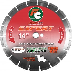 10" X .110 X 1" Expert First-Cut Early Entry Blade With Triangle Knockout & Skid Plate Expert 3000 Bond
