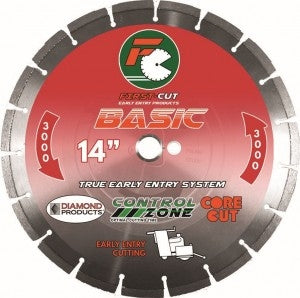 10" X .110 X 1" Basic First-Cut Early Entry Blade With Triangle Knockout & Skid Plate Basic 3000 Bond