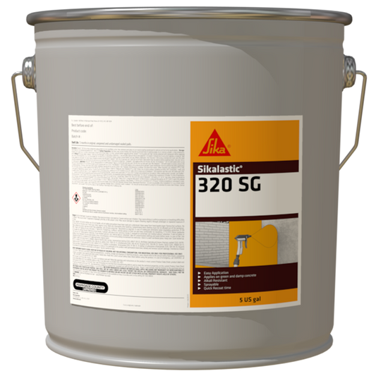 Sikalastic 320 SG- One component, non-sag, bitumen modified waterproofing membrane - Spray Grade