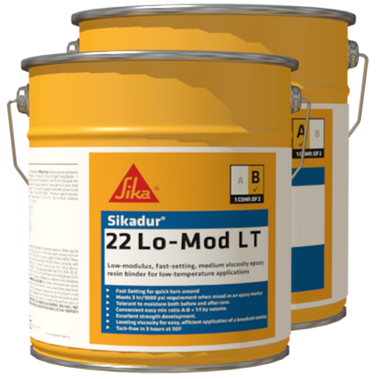 Sikadur 22, Lo Mod LT - Low modulus fast setting overlay epoxy for low temperatures