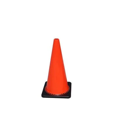 Vizcon PVC Cone, 28inch Wide Body No Reflective Collars, 7 lbs Fluorescent Orange