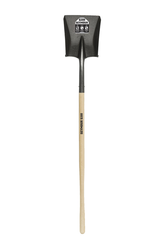 16 Ga. #2 Square Point Shovel, 42" Wood Handle