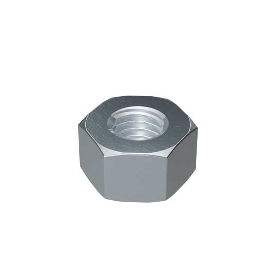 Zinc-Plated Hex Nut for 1-1/8 in. Rod