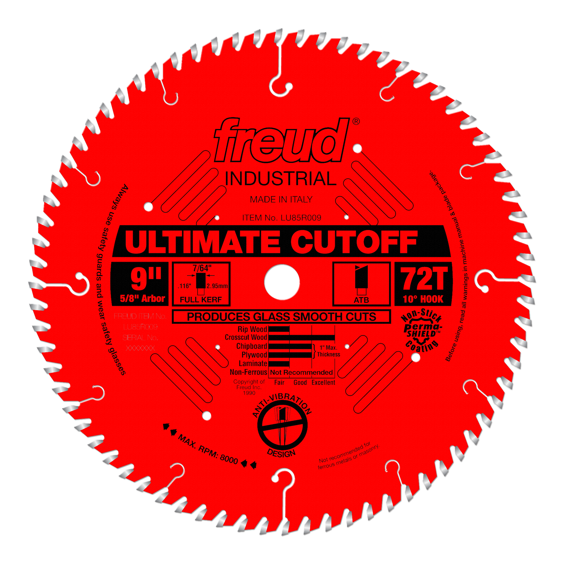 9" Ultimate High Production Cut-Off Saw Blade