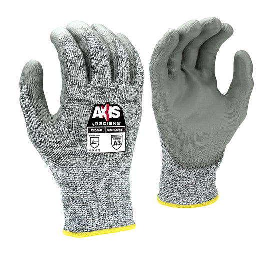 Radians RWG562 AXIS Cut Protection Level A3 PU Coated Glove