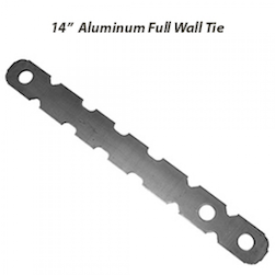 14" FULL WALL TIE - 50 PER BUNDLE. USE WITH PINS AND WEDGES TO CONNECT THE FORMS.