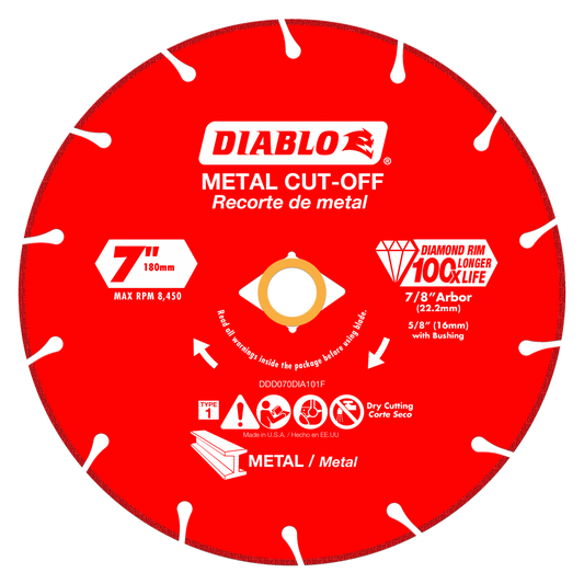 7 in. Diamond Metal Cut-Off Blade