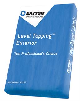 LEVEL TOPPING™ EXTERIOR SELF-LEVELING CONCRETE TOPPING
