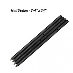 3/4" x 24" NAIL STAKES - 10 STAKES PER BUNDLE