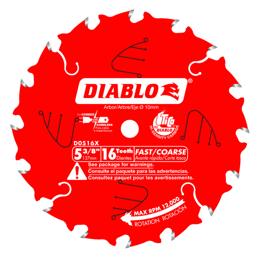 5-3/8 in. x 16 Tooth Framing Trim Saw Blade