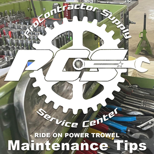 Essential Maintenance Tips for Your Ride-On Power Trowel: Keep that ride on power trowel on the job by keeping your equipment in Peak Condition!